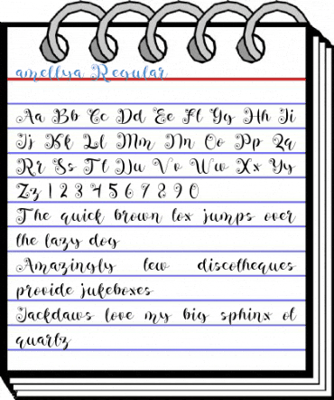 amellya Regular Font