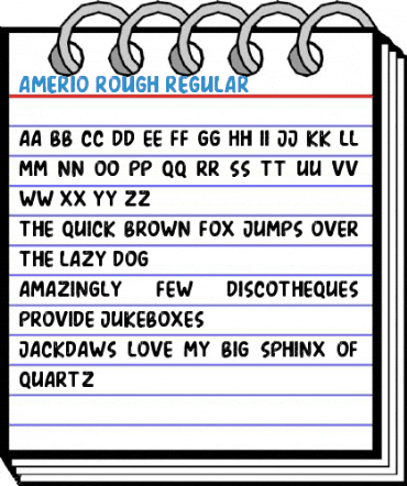 Amerio Rough Regular Font