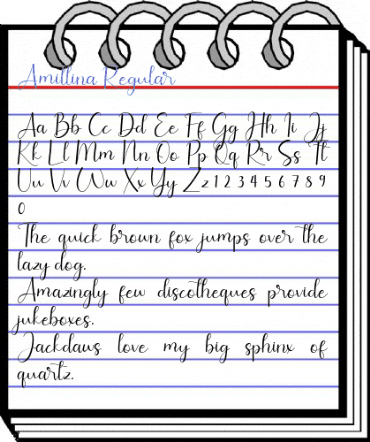 Amillina Regular Font