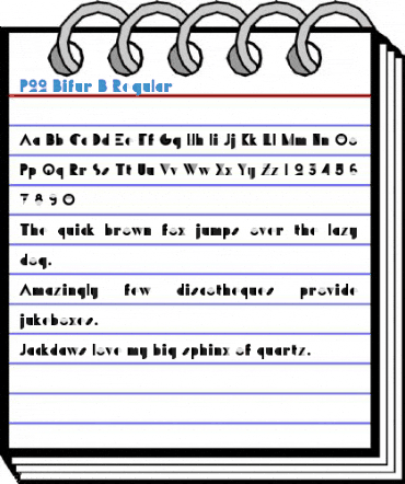 P22 Bifur B Regular Font