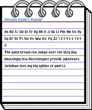 Amoeba Square Regular Font