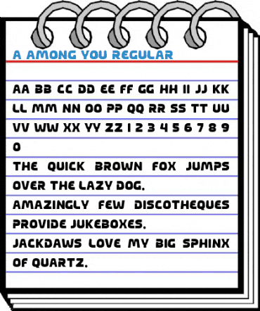 a Among You Regular Font