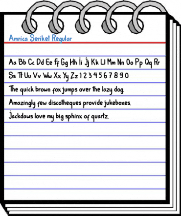 Amrica Seriket Regular Font