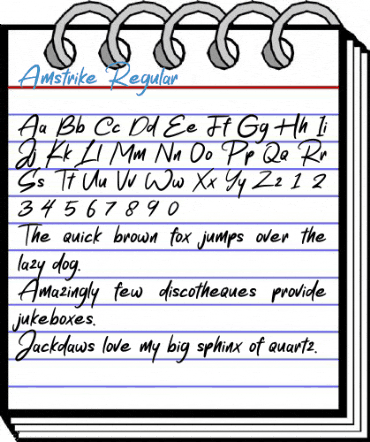 Amstrike Regular Font