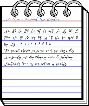 Anandya - Personal Use Regular Font
