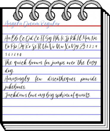 Angela Dream Regular Font