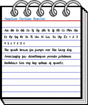 Angelica Caroline Regular Font