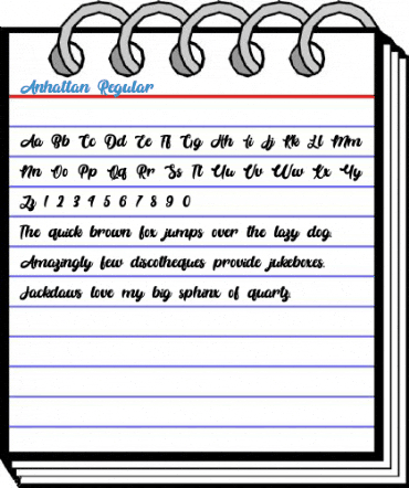 Anhattan Regular Font