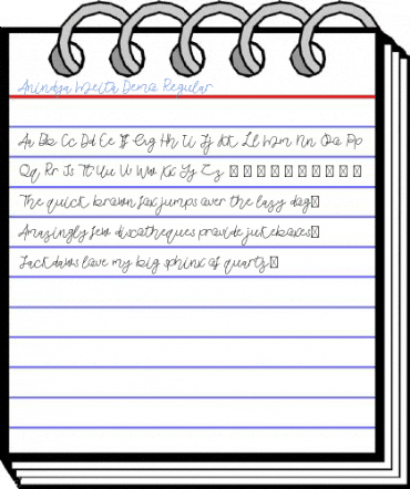 Anindya Meita Demo Regular Font