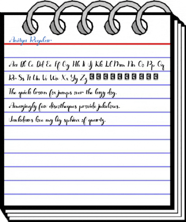 Anitya Regular Font