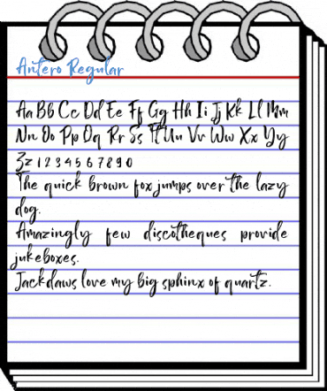 Antero Regular Font