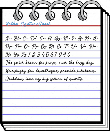 Antha LigatureSwash Font