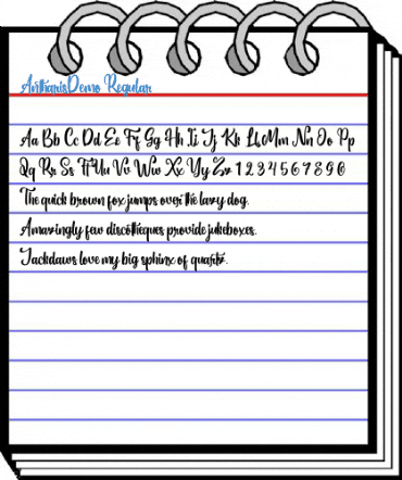 AntharisDemo Regular Font