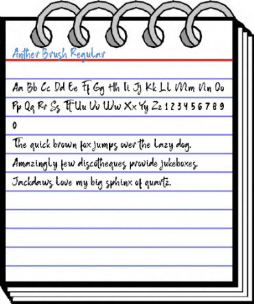 Anther Brush Regular Font