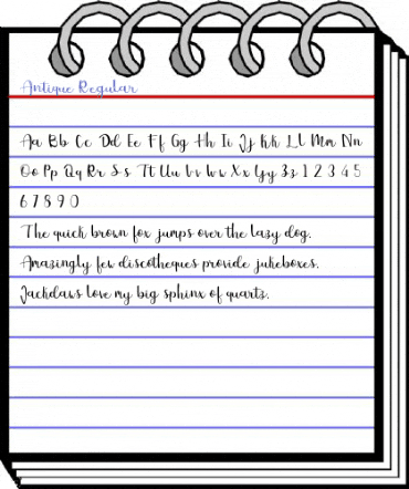 Antique Regular Font