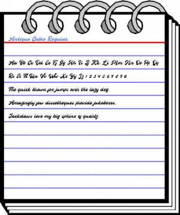 Antique Cable Regular Font