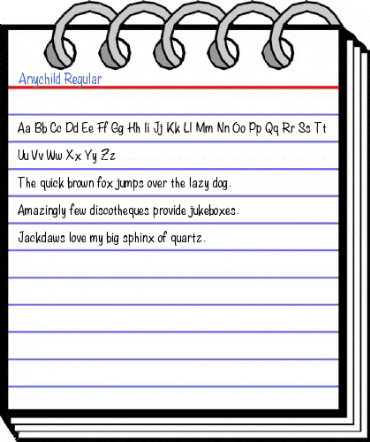 Anychild Regular Font