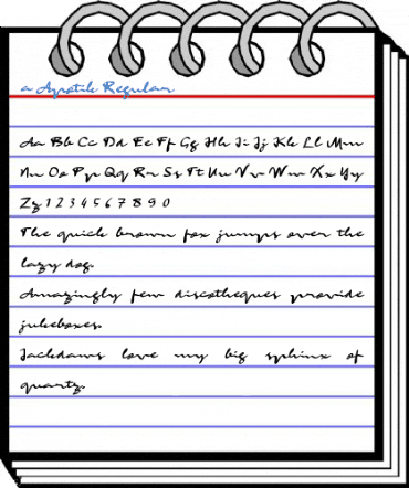 a Apotik Regular Font