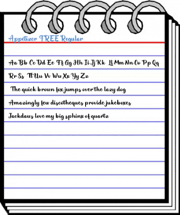 Appetizer FREE Regular Font