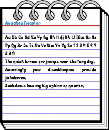 Aquaboy Regular Font