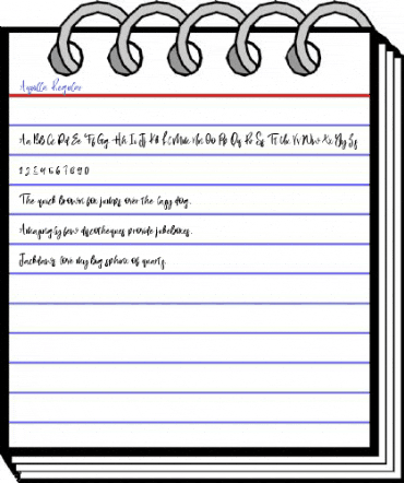 Aquilla Regular Font