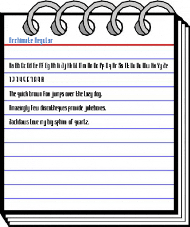 Archimate Regular Font