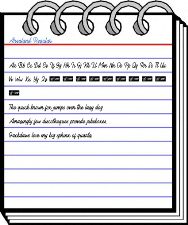 Arealand Regular Font