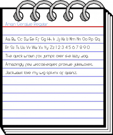 Arian Geralde Regular Font