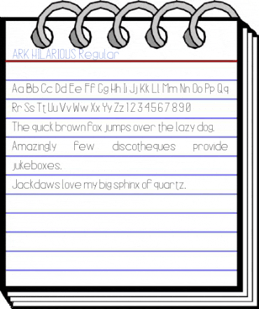 ARK HILARIOUS Regular Font