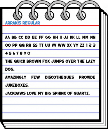 Arrakis Regular Font