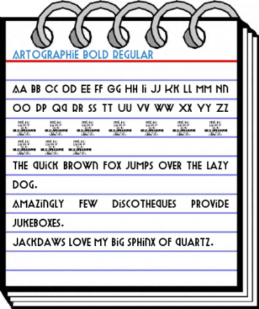 Artographie Bold Regular Font