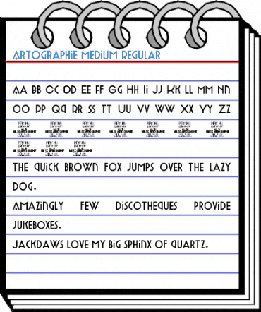 Artographie Medium Regular Font
