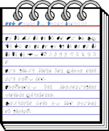 ASL Hands By Frank Regular Font