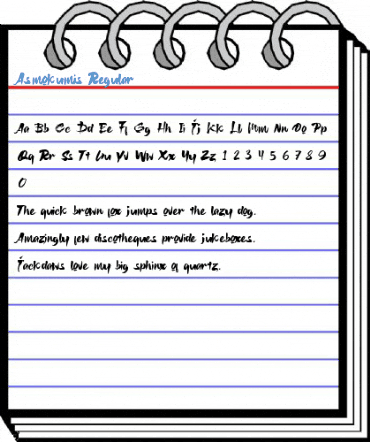 Asmokumis Regular Font
