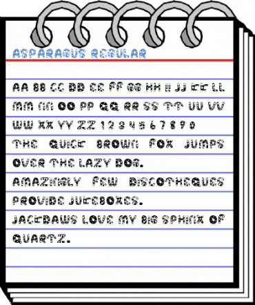 ASPARAGUS Regular Font