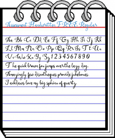 Assessment Handwritten FREE Regular Font