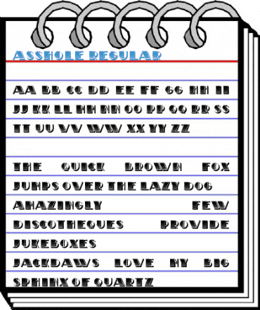 Asshole Regular Font