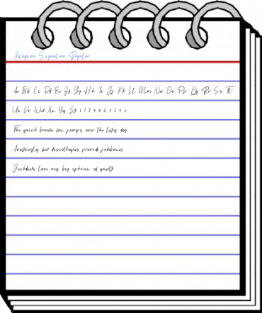 Astagina Signature Regular Font