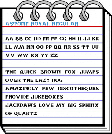 ASTONE ROYAL Regular Font