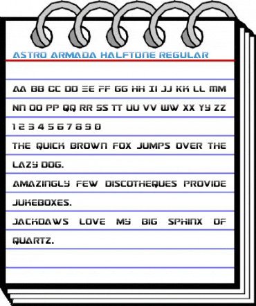 Astro Armada Halftone Regular Font