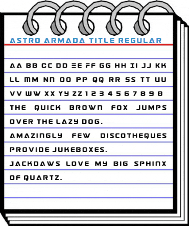 Astro Armada Title Regular Font