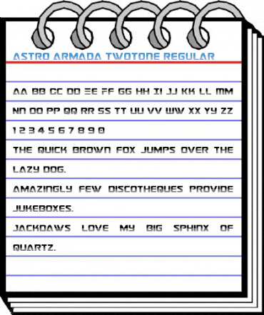 Astro Armada Twotone Regular Font