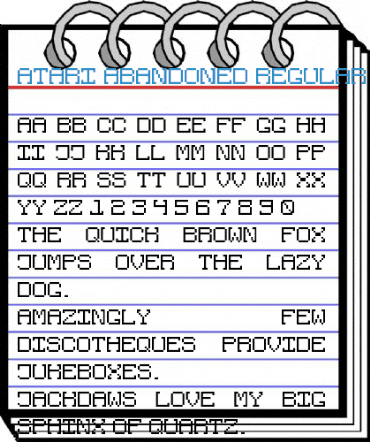 Atari Abandoned Regular Font