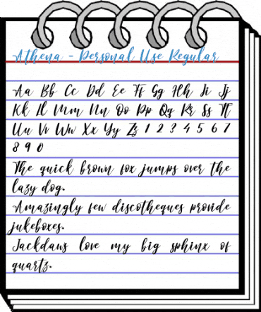 Athena - Personal Use Regular Font