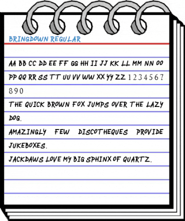 BRINGDOWN Regular Font