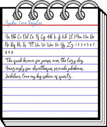 Ayuku Love Regular Font