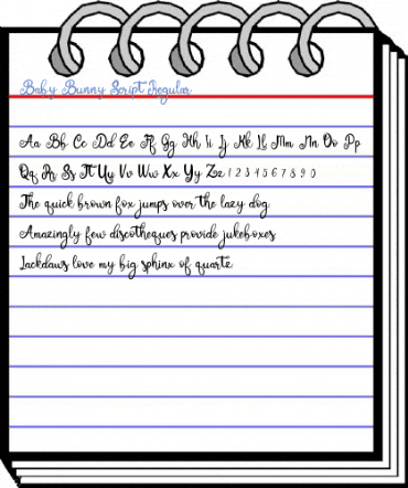 Baby Bunny Script Regular Font