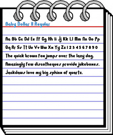Baby Dollar ll Regular Font