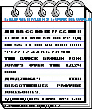 Bad Germans Book Regular Font