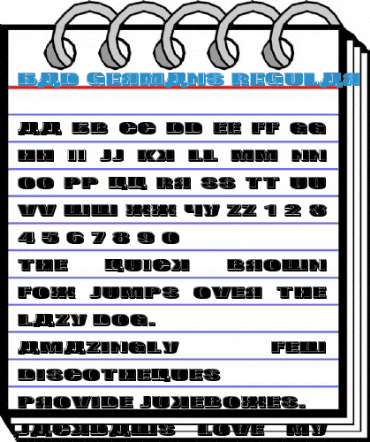 Bad Germans Regular Font